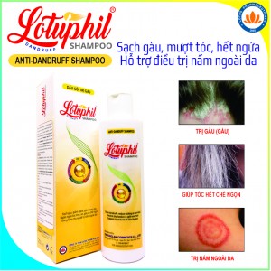 LOTUPHIL DANDRUFF SHAMPOO - DẦU GỘI TRỊ GÀU LOTUPHIL 250ml